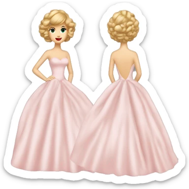 taylor swift wearing big ball gown sticker