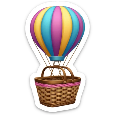 hot air balloon sticker