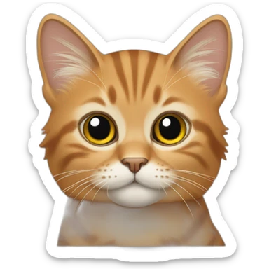 abi cat wild color sticker