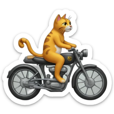 a-cat-riding-a-bike sticker
