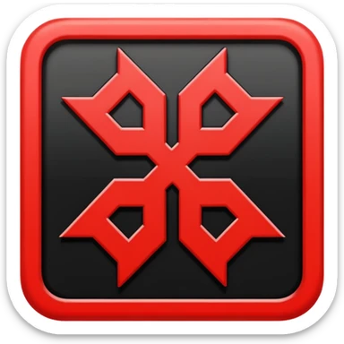 Signo nazi rojo y negro sticker