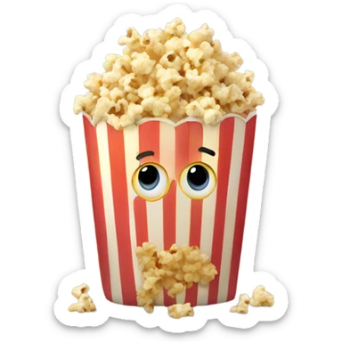 popcorn cinema sticker