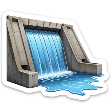 water dam sticker