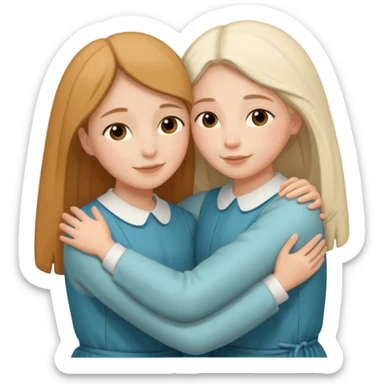 Hugging one carmelitan sister and one Non carmelitan sister sticker