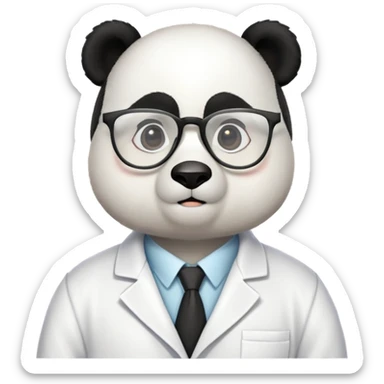 panda psychologist sticker