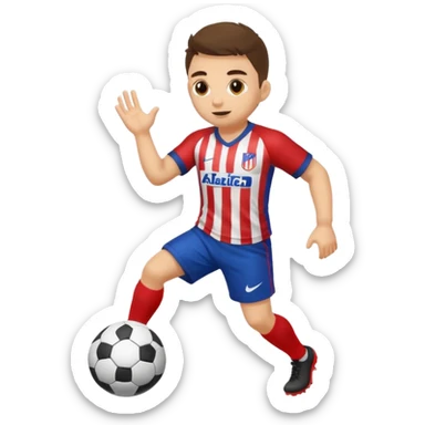 hacer el lanzamiento  de pelota jugador sticker