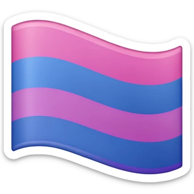 The bisexual flag  sticker