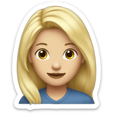 Blonde buy materials for building sticker