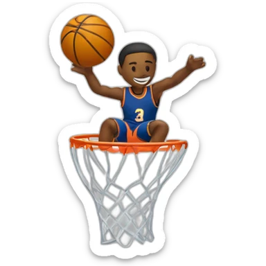 Personne qui Dunk sur une autre personne sticker