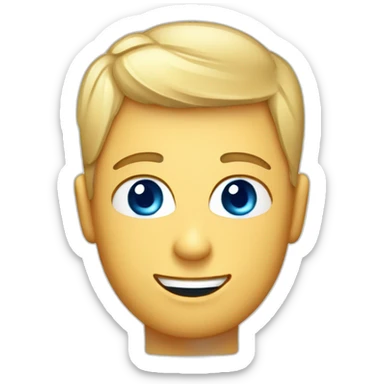 Rubia de ojos azules con un vaso de cerveza sticker