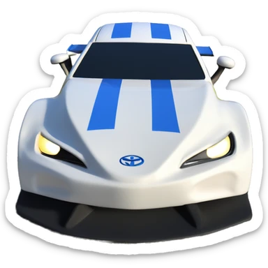 Radio Controlled Captain Rex themed 2013 Toyota 86 shaped like a Formula One race car with exposed turbine wheels  sticker