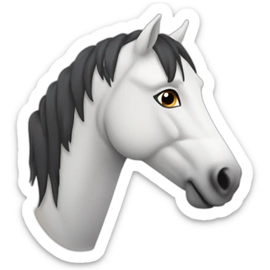 Caballo percherón de peluche sticker