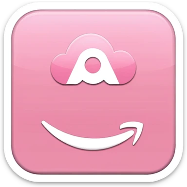 amazon prime video aesthetic logo in pastel pink sticker