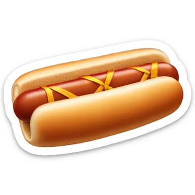 Hotdog with a bowtie  sticker