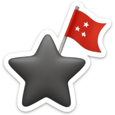 red-flag-five-pointed-star sticker