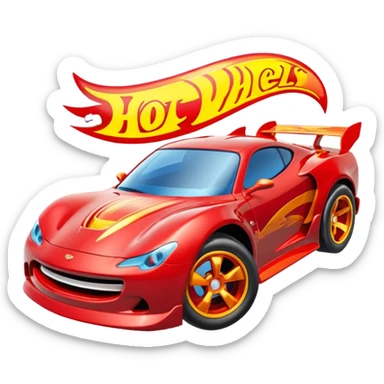 hot wheels logo sticker