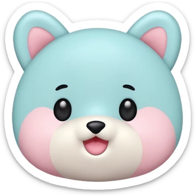 Create a cute, small 3D sticker in a realistic digital illustration style, with soft textures and pastel colors. Object
 sticker