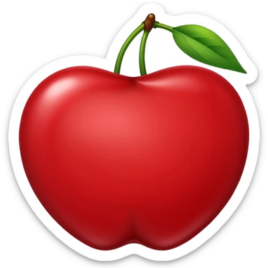 An ad going in between a cherry sticker
