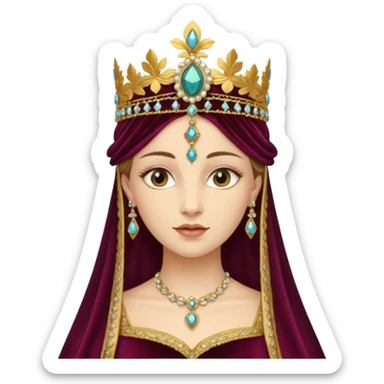 Renaissance lady sticker