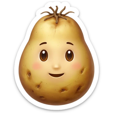 boiled potato simple energy food sticker