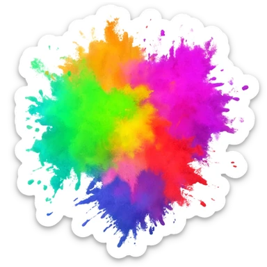 Holi stickers from picture sticker