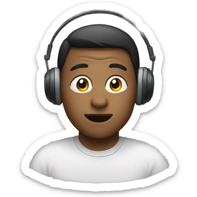 Listening with both ears sticker