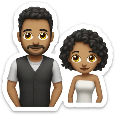  My husband and I sticker