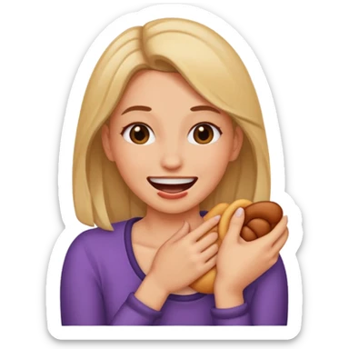 🤦🏻‍♀️ choking herself and smiling  sticker