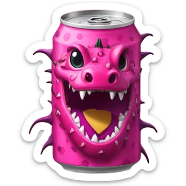 Can with Dragon & Dragonfruit Taste sticker