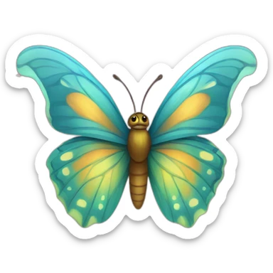 magical butterfly sticker