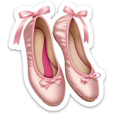 pink ballerine shoe sticker