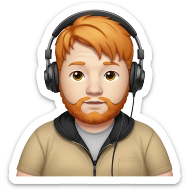 CaseOh, the fat ginger streamer sticker