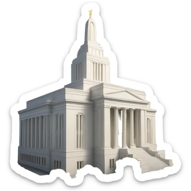 LDS columbia temple sticker