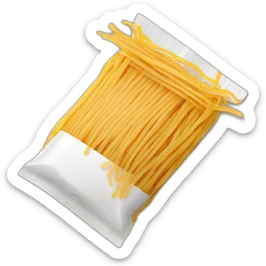packet of spaghetti sticker