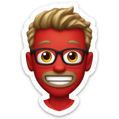 red devil of manchester united sticker