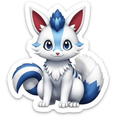 Shiny Furret-Meowstic-Zangoose-Hybrid (Full body) sticker