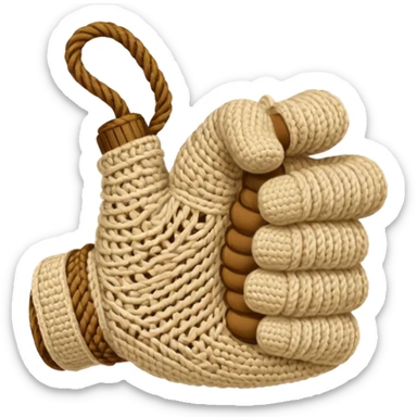 crochet thumbs down sticker