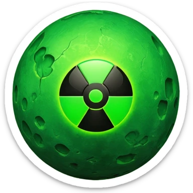 Radioactive sticker