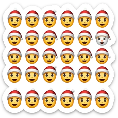 Can you make different Christmas emojis  sticker