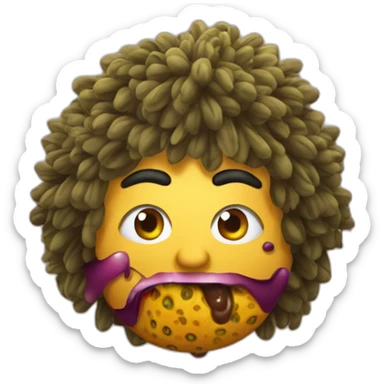 Lasith Malinga eats passion fruit sticker