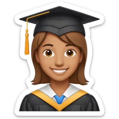 graduado riendo sticker