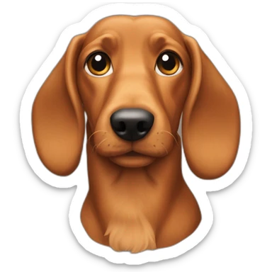 Teckel poil dur sticker