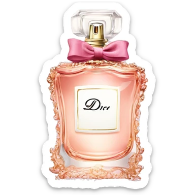 Rococo Miss dior perfume sticker