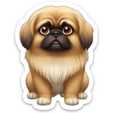Pekingese dog sticker