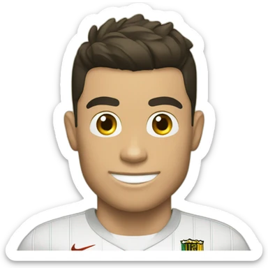 Cristiano ronaldo en 4x4 sticker