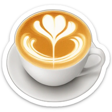 latte art tulip sticker