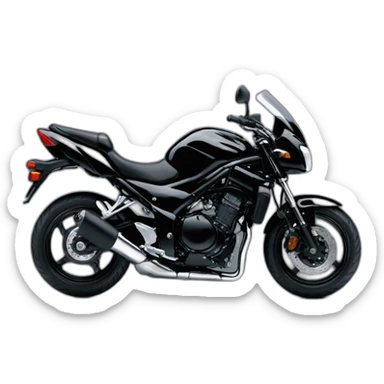 a black suzuki bandit 1200 N 2007 sticker