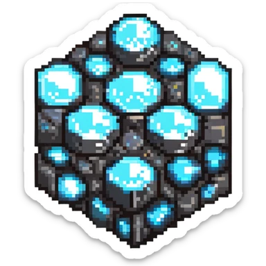 minecraft diamond ore block sticker
