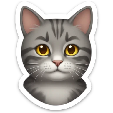 a gay cat sticker