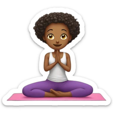 extreme yoga stretches sticker